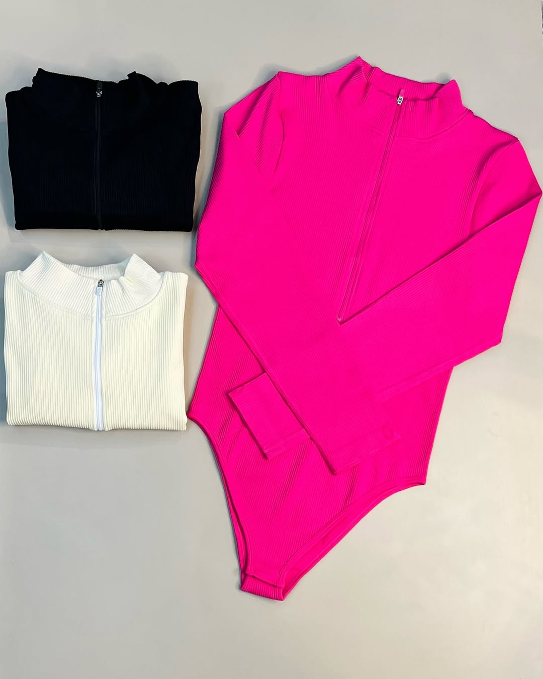 بادی جلو زیپدار زنانه سایز S/M/L