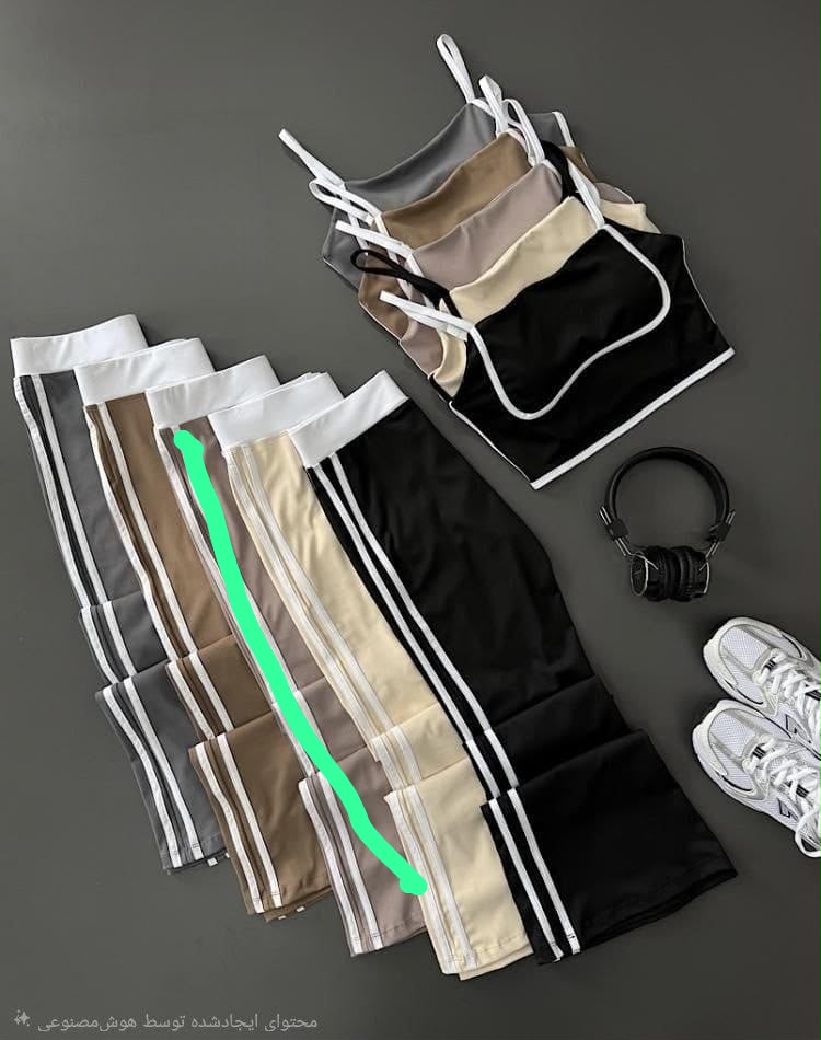 ست نواری نیم تنه لگ دمپا برند نانو ۲۰۲۶Aa+++++دو سایز xl/xxl