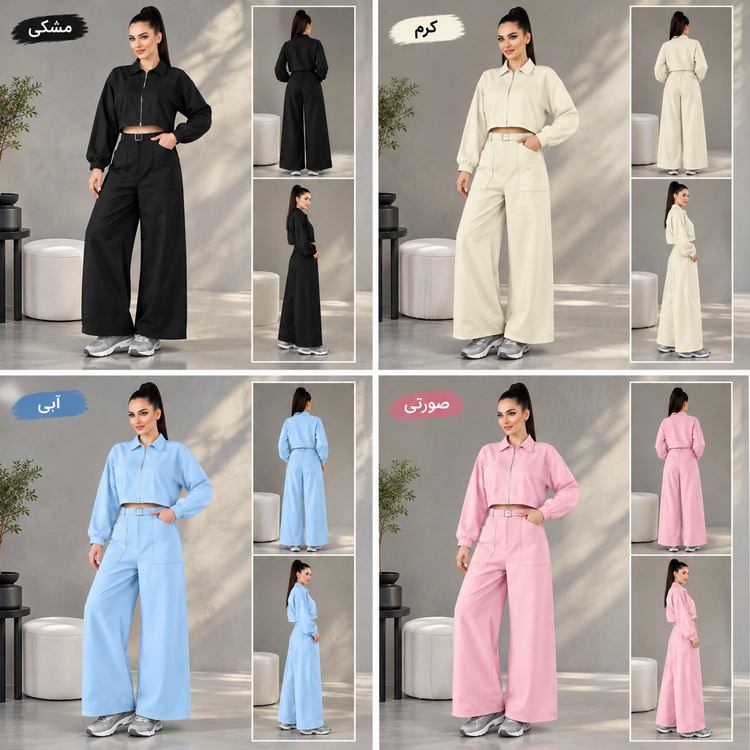 ست سویشرت شلوار دمپا LQ_1112 سایز بندی :L/Xl/XxL برندNano